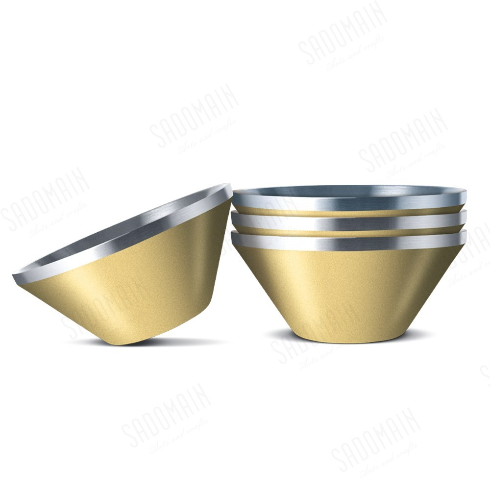 SADOMAIN 仙德曼 雙層304不鏽鋼笠形碗(4入)附網袋 304不鏽鋼-規格圖7