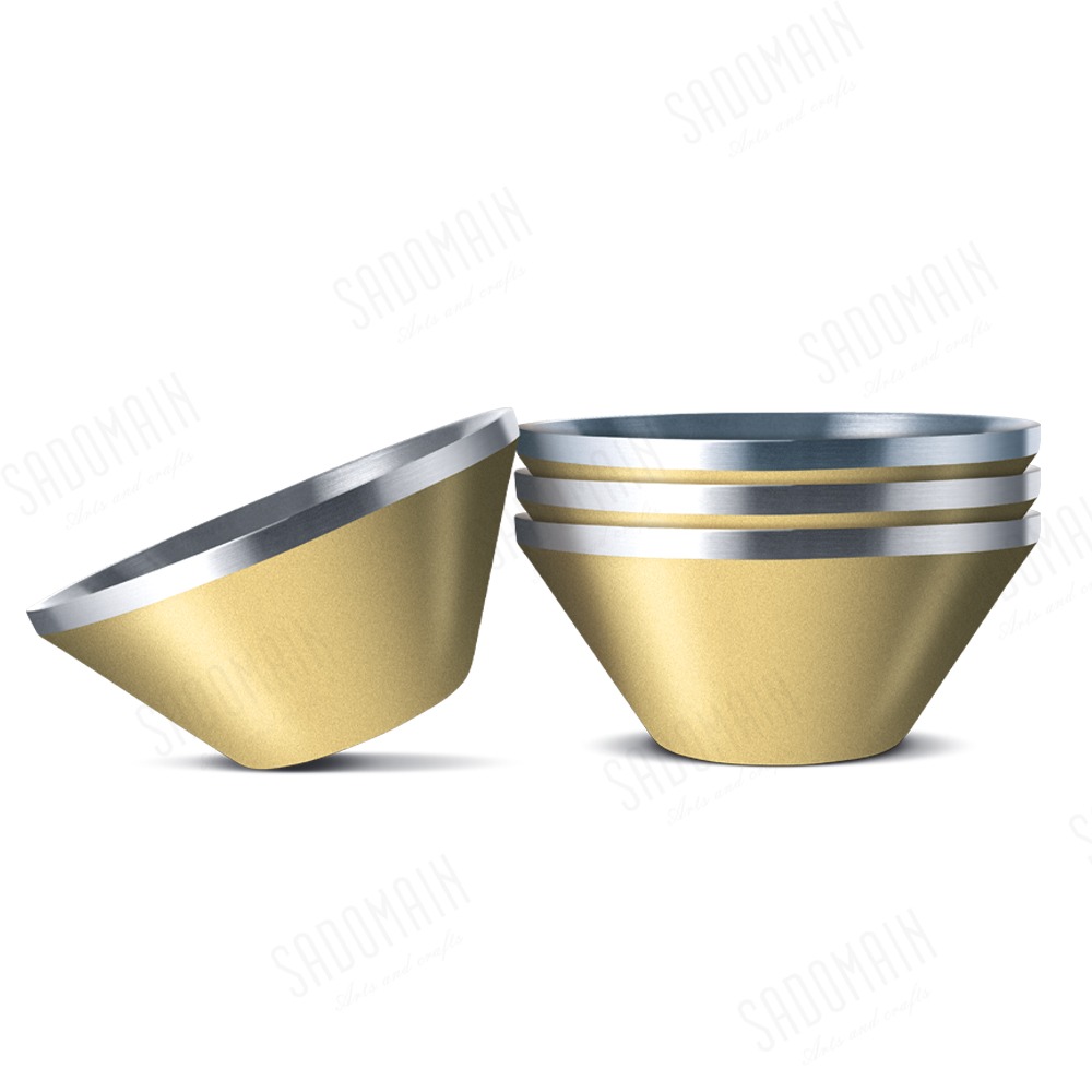 SADOMAIN 仙德曼 雙層304不鏽鋼笠形碗(4入)附網袋 304不鏽鋼-規格圖7