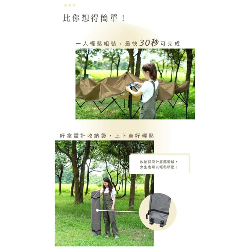 Chill Outdoor 【超值套組】 沙之萩速開客廳帳 主帳 + 圍布*4 300*300 客廳帳-細節圖4