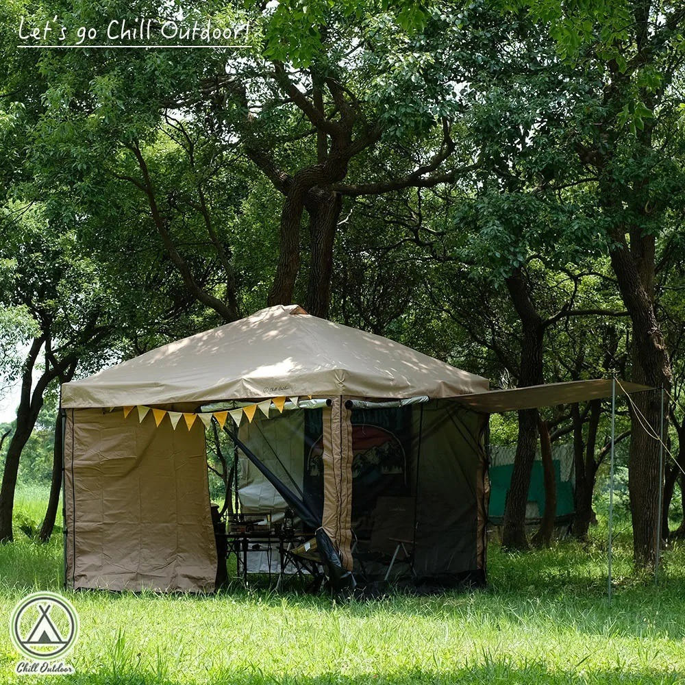 Chill Outdoor 沙之萩速開客廳帳 客廳帳 邊布(單片賣場) 雙層圍布 露營 野營-細節圖2