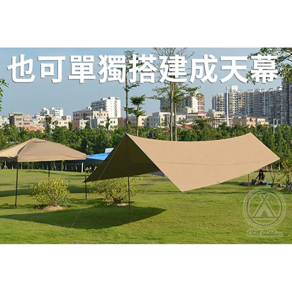 Chill Outdoor 延伸天幕〔速開客廳帳配件 天幕賣場〕延伸天幕 天幕 露營 戶外 野營-細節圖8