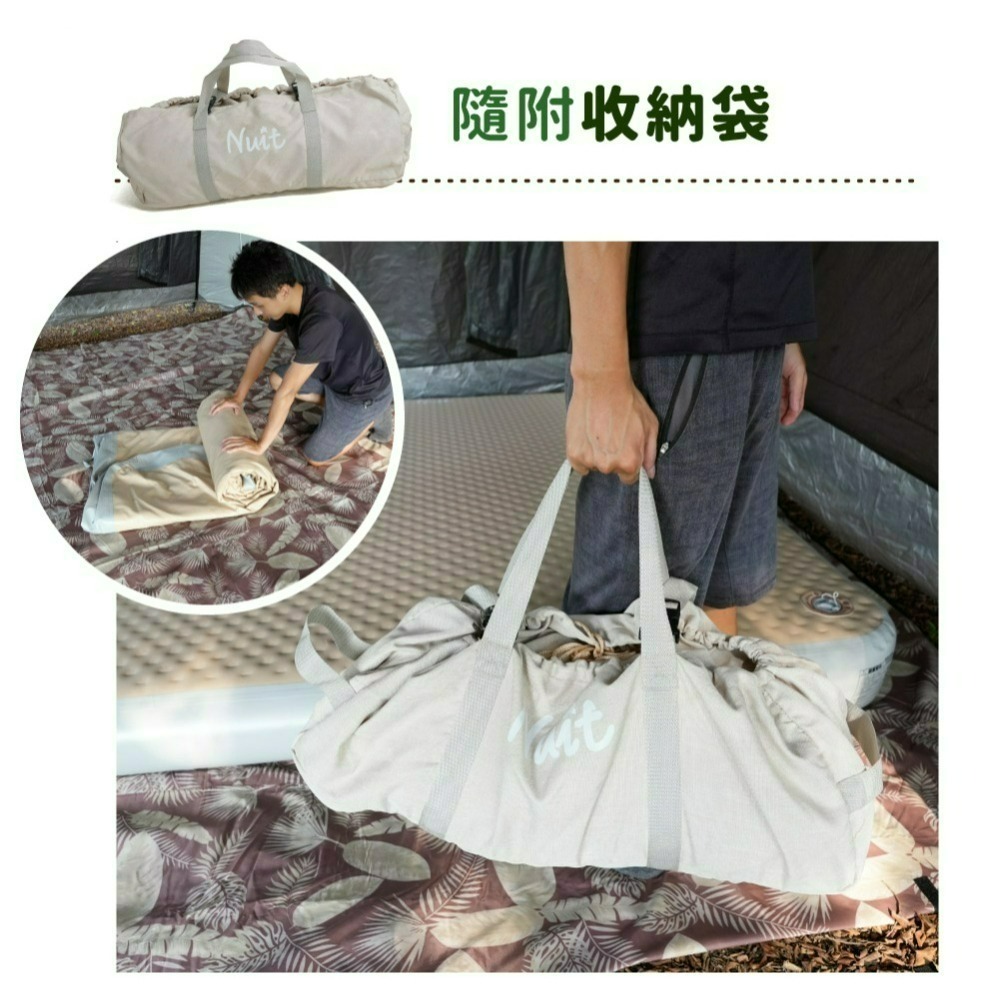 努特NUIT 厚睏眠 拉絲充氣床 XL L K 露營充氣床墊 拉絲充氣床墊 保護墊 露營床 充氣床-細節圖8