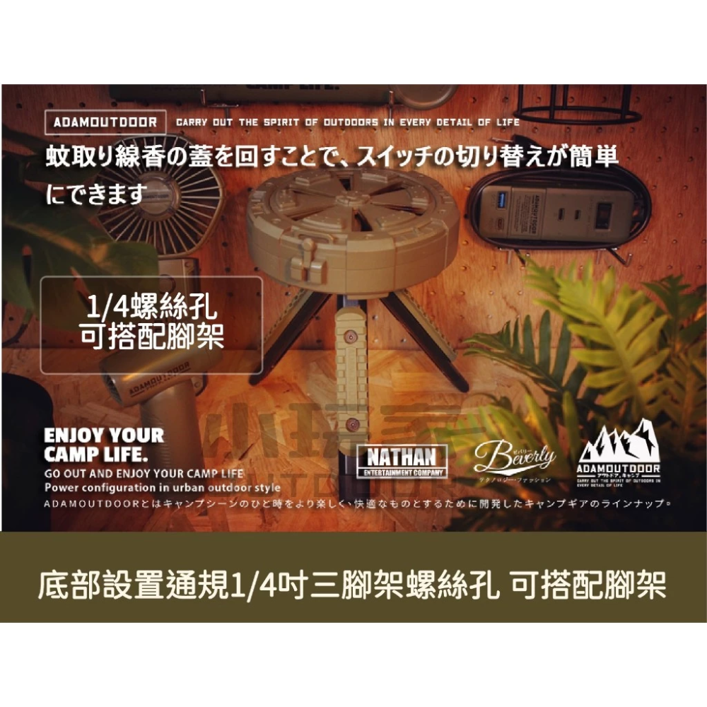 ADAMOUTDOOR 戶外戰術蚊香盒 露營 防蚊 蚊香架 戶外防蚊 蚊香盒 戶外 軍綠 沙色 黑色-細節圖3