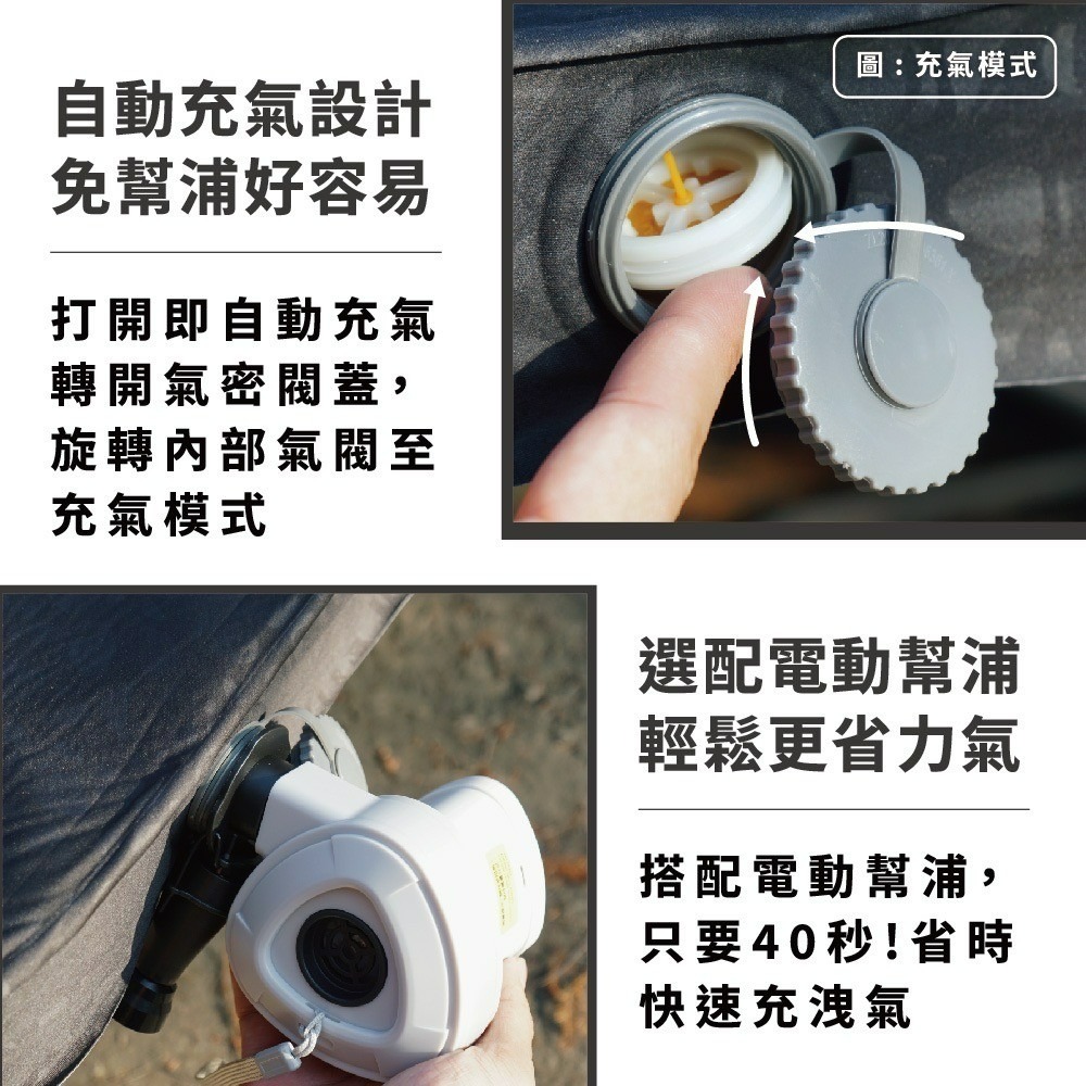 Camping Ace 野樂 樂遊TPU車中床套組 幫浦 車中床 床墊 3D車中床 車用充氣床 小玩家露營用品-細節圖5