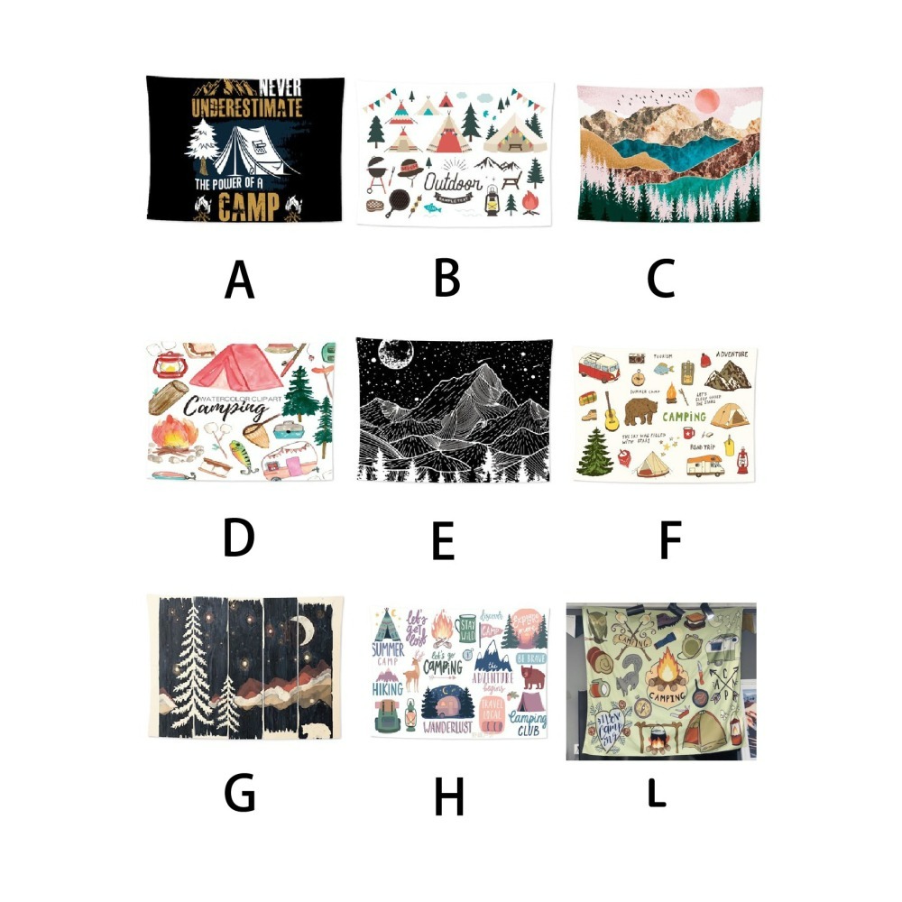 露營美學 風格掛布 大尺寸 200*150cm 儀式感強烈 掛好掛滿 掛布 小玩家露營用品-細節圖2