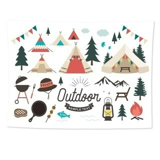 露營美學 風格掛布 大尺寸 200*150cm 儀式感強烈 掛好掛滿 掛布 小玩家露營用品-規格圖6