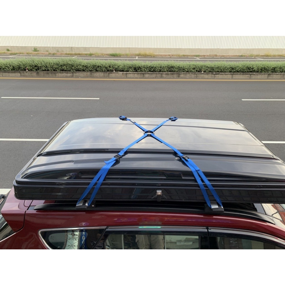 車頂行李箱固定綁帶 車頂行李盤 車頂貨物固定綁帶 LT5134 ＂二代＂ 1＂=2.5cm 寬織帶 小玩家露營用品-細節圖7