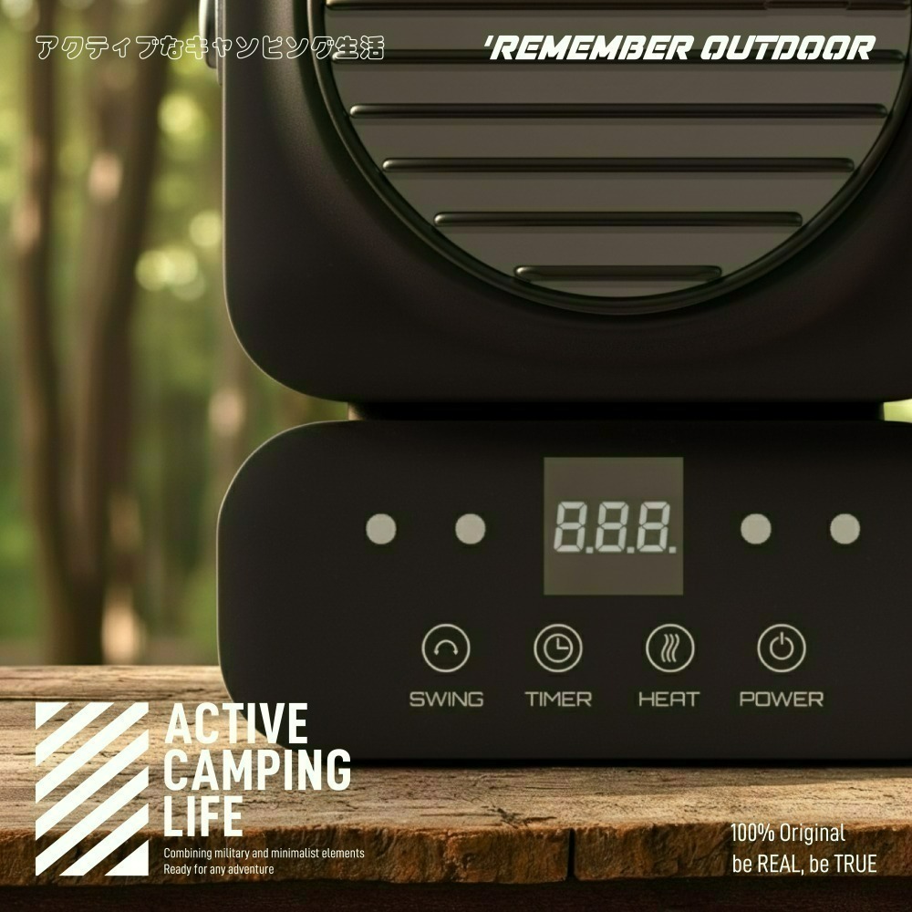 樂活不露 坦克擺頭電暖器 電暖器 擺頭 遙控-細節圖2