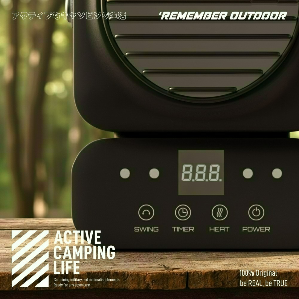 樂活不露 坦克擺頭電暖器 電暖器 擺頭 遙控-細節圖2