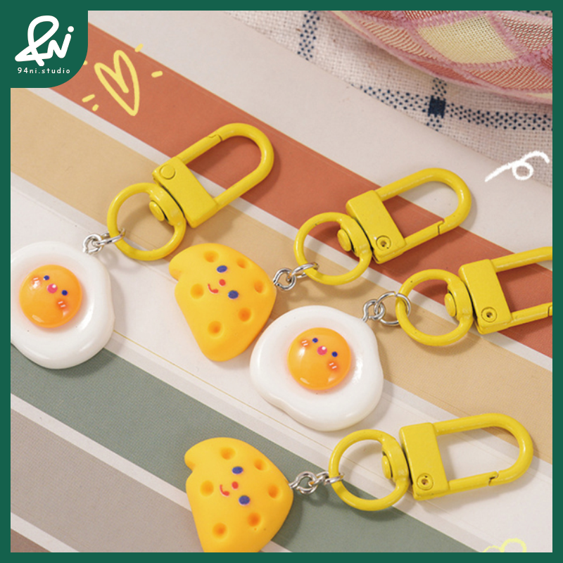 『台灣現貨』趣味食玩 仿真點心鑰匙扣 還原甜點外觀 可愛創意包包掛飾 小禮物造型配件掛件【94ni.studio】-細節圖7