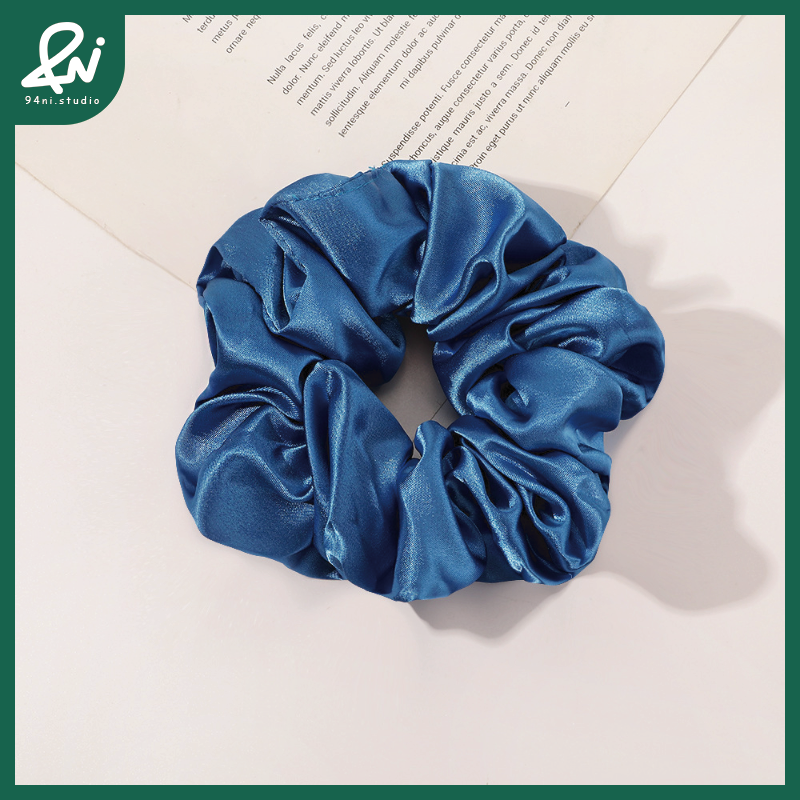 『台灣現貨』14cm緞面色丁大腸髮圈｜高質感絲滑布藝髮圈｜優雅氣質頭飾【94ni.studio】-規格圖11