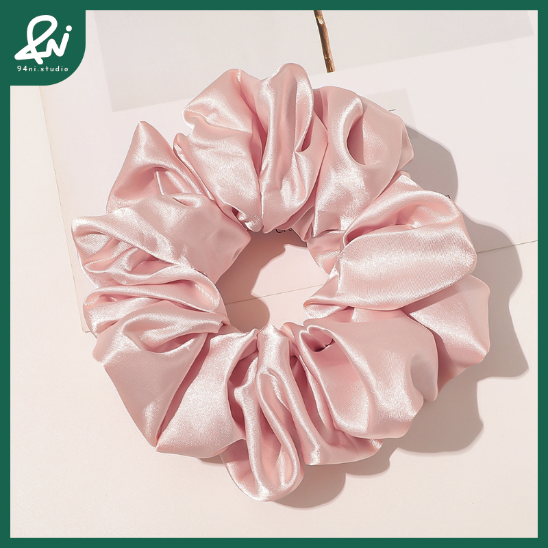 『台灣現貨』14cm緞面色丁大腸髮圈｜高質感絲滑布藝髮圈｜優雅氣質頭飾【94ni.studio】-規格圖11