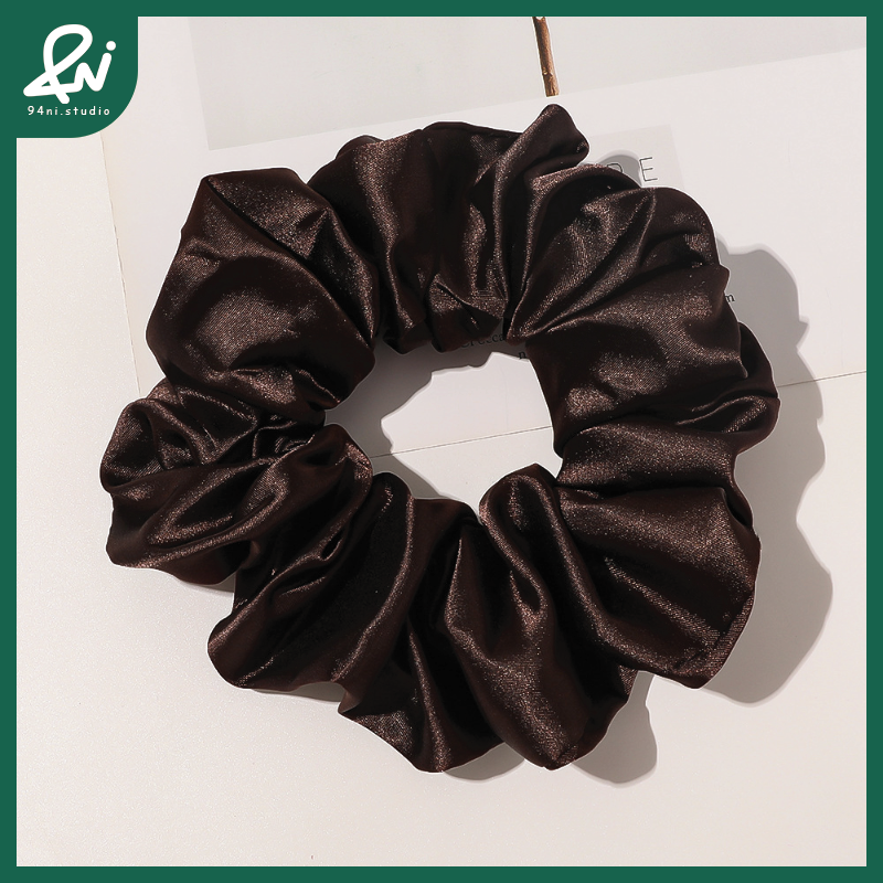 『台灣現貨』14cm緞面色丁大腸髮圈｜高質感絲滑布藝髮圈｜優雅氣質頭飾【94ni.studio】-規格圖11