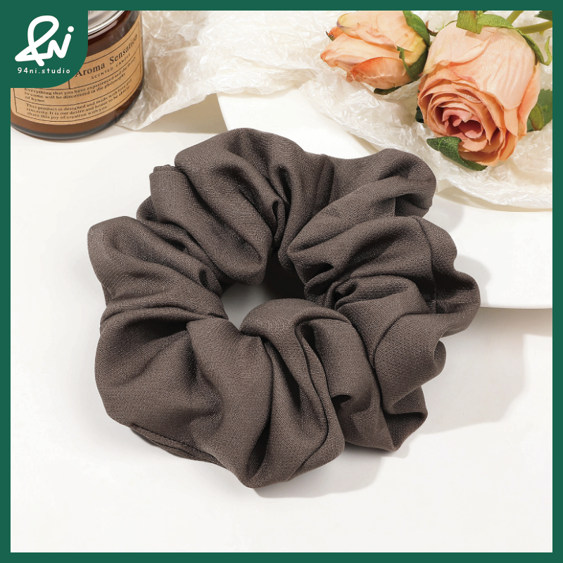 『台灣現貨』13cm 斜紋高級感大腸髮圈｜盤髮紮髮必備｜時尚彈力髮繩髮飾【94ni.studio】-規格圖11