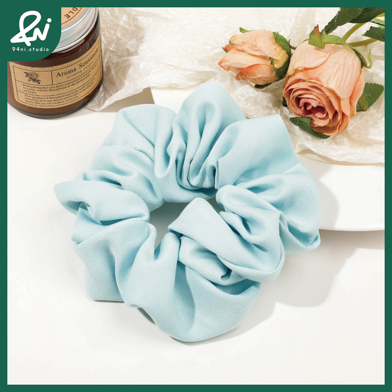 『台灣現貨』13cm 斜紋高級感大腸髮圈｜盤髮紮髮必備｜時尚彈力髮繩髮飾【94ni.studio】-規格圖11