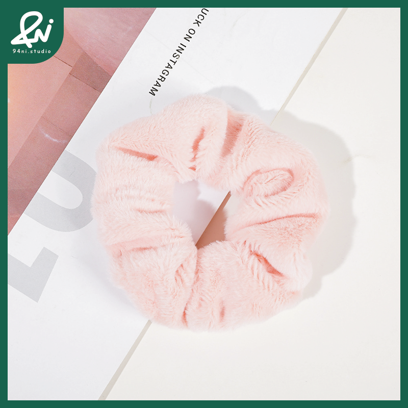 100仿兔毛少女粉