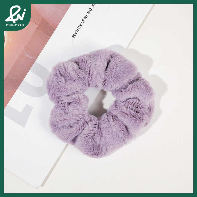 100仿兔毛深紫
