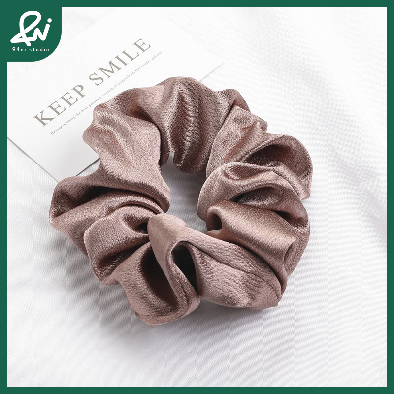 『台灣現貨』12.5cm 水晶緞面高級感大腸髮圈｜簡約氣質馬尾頭繩｜ins風百搭髮飾｜光澤細膩【94ni.studio】-規格圖11