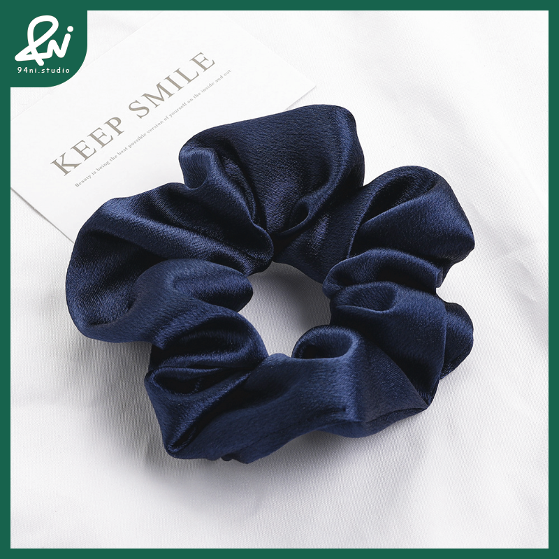 『台灣現貨』12.5cm 水晶緞面高級感大腸髮圈｜簡約氣質馬尾頭繩｜ins風百搭髮飾｜光澤細膩【94ni.studio】-規格圖11