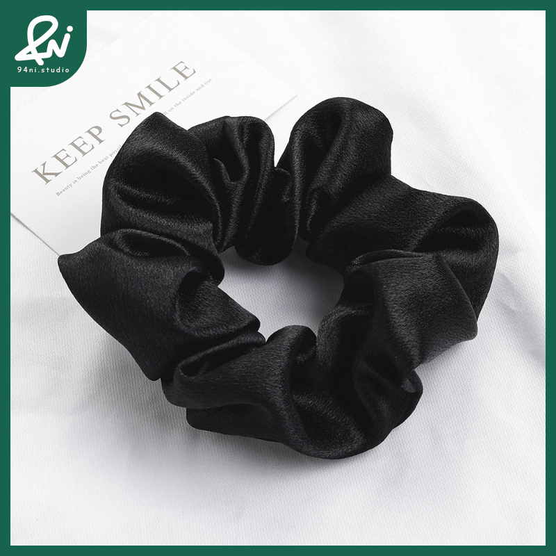 『台灣現貨』12.5cm 水晶緞面高級感大腸髮圈｜簡約氣質馬尾頭繩｜ins風百搭髮飾｜光澤細膩【94ni.studio】-規格圖11