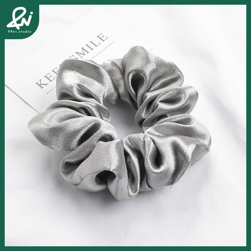 『台灣現貨』12.5cm 水晶緞面高級感大腸髮圈｜簡約氣質馬尾頭繩｜ins風百搭髮飾｜光澤細膩【94ni.studio】-規格圖11