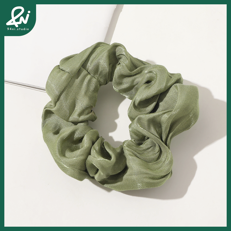 『台灣現貨』11cm 金光緞面高級感大腸髮圈｜簡約質感髮飾｜ins風馬尾頭繩｜髮圈｜髮飾｜髮繩【94ni.studio】-規格圖11