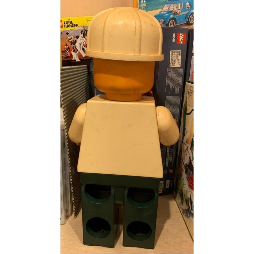 樂高 LEGO 19吋 展示大人偶 白帽白衣 深綠褲 中古品-細節圖2
