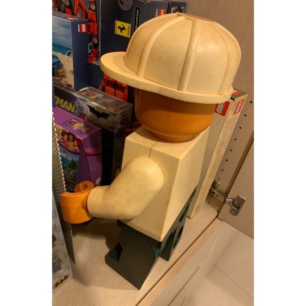 樂高 LEGO 19吋 展示大人偶 白帽白衣 深綠褲 中古品-細節圖3