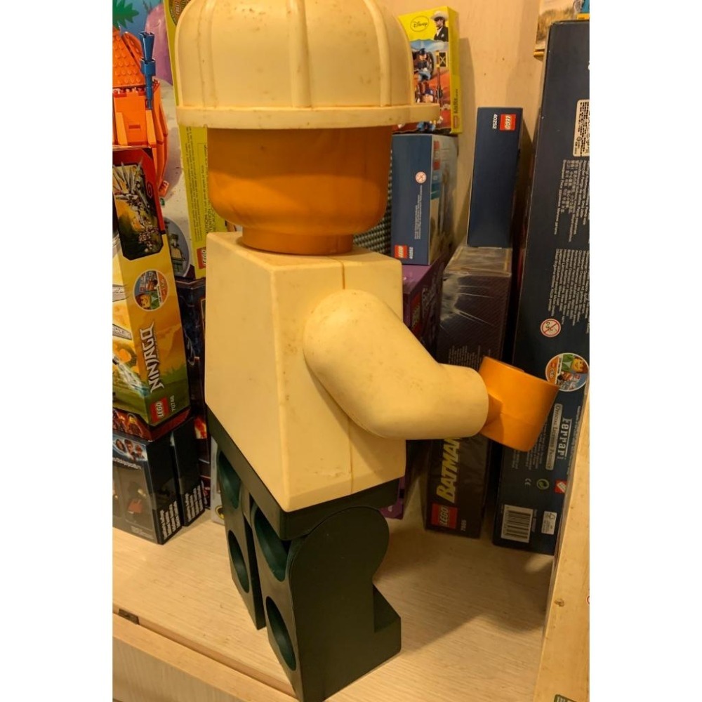 樂高 LEGO 19吋 展示大人偶 白帽白衣 深綠褲 中古品-細節圖4
