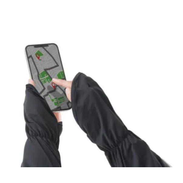 【168JAPAN】日本代購 UV CUT 夏日涼感 防曬 半包覆式 60cm UPF50+ 可露指 冷感 防曬袖套-細節圖6