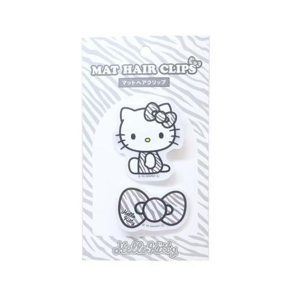 【168JAPAN】日本代購 Sanrio 三麗鷗 動物紋 甜點系列 霧面髮夾 2入裝 壓克力 髮夾 小鐵夾-細節圖2