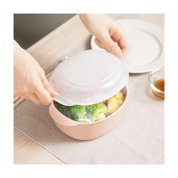 【168JAPAN】日本製 Recopo微波爐點心蒸籠 NIM-388 橢圓款 單層微波盒 加熱盒 微波專用盒 耐熱材質-細節圖7