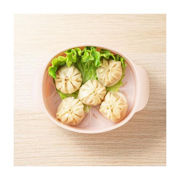 【168JAPAN】日本製 Recopo微波爐點心蒸籠 NIM-388 橢圓款 單層微波盒 加熱盒 微波專用盒 耐熱材質-細節圖8