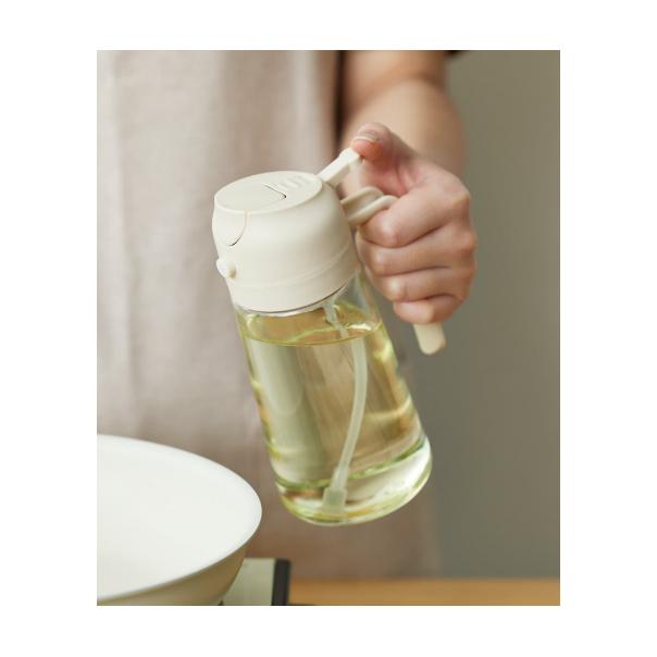 【168JAPAN】日本代購 3coins 噴霧油壺 2用噴油瓶 460ml 噴倒兩用 玻璃 醬料分裝 噴油 醬油瓶-細節圖2