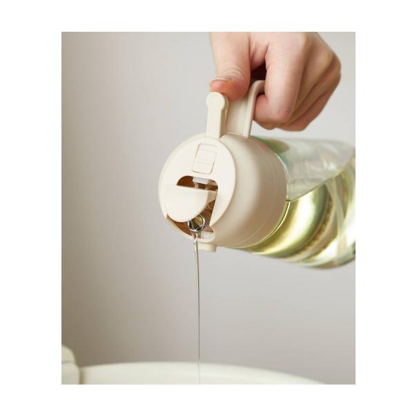 【168JAPAN】日本代購 3coins 噴霧油壺 2用噴油瓶 460ml 噴倒兩用 玻璃 醬料分裝 噴油 醬油瓶-細節圖3