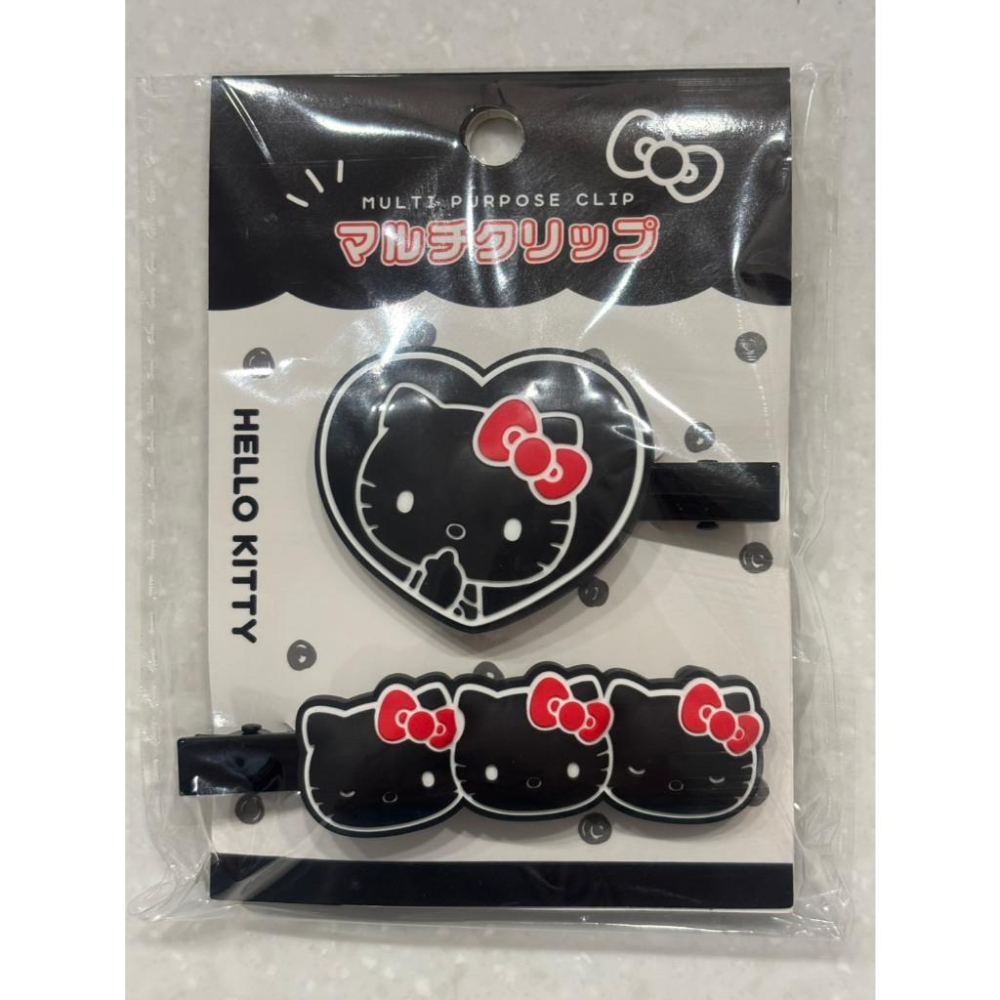 【168JAPAN】日本代購 Sanrio 三麗鷗 Kitty造型 PVC髮夾 50週年 兩入組髮夾 矽膠軟髮夾 髮飾-細節圖4
