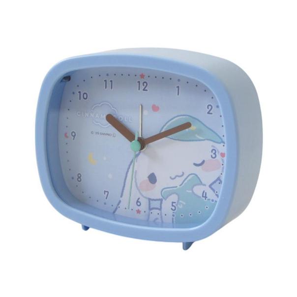 【168JAPAN】日本代購 Sanrio 三麗鷗 Munyatto系列 方形指針式鬧鐘 方形燈鐘 鬧鐘 指針式時鐘-細節圖4