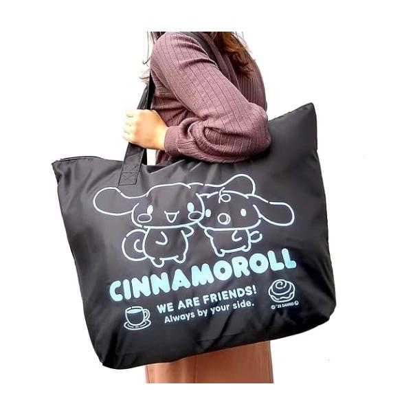 【168JAPAN】日本代購 Sanrio 三麗鷗 大容量30L 人物手提包 單肩包 旅行包 行李袋隨身摺疊收納-細節圖2