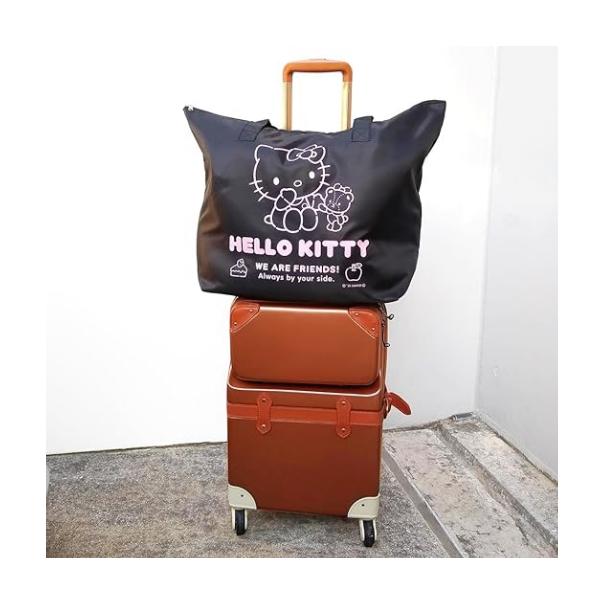 【168JAPAN】日本代購 Sanrio 三麗鷗 大容量30L 人物手提包 單肩包 旅行包 行李袋隨身摺疊收納-細節圖4