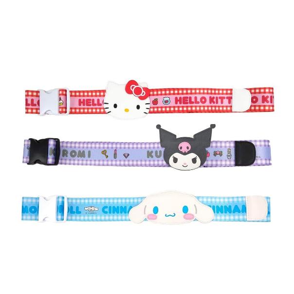 【168JAPAN】日本代購 Sanrio 三麗鷗 行李箱帶 大臉款 行李箱束帶 行李箱綁帶 行李帶 可調式 行李吊牌-細節圖2