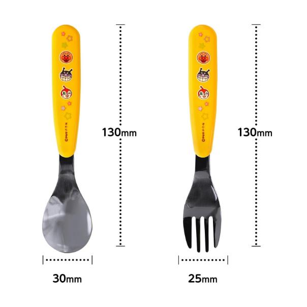 【168JAPAN】日本代購 LEC 麵包超人 星星款 幼童餐具 湯匙 叉子 不鏽鋼 環保餐具 兒童餐具-細節圖5