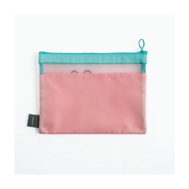 【168JAPAN】日本代購 miffy 資料袋 網狀拉鍊袋 A5 網眼袋 隔層 拉鍊 化妝包 收納袋 筆袋 萬用收納-細節圖4