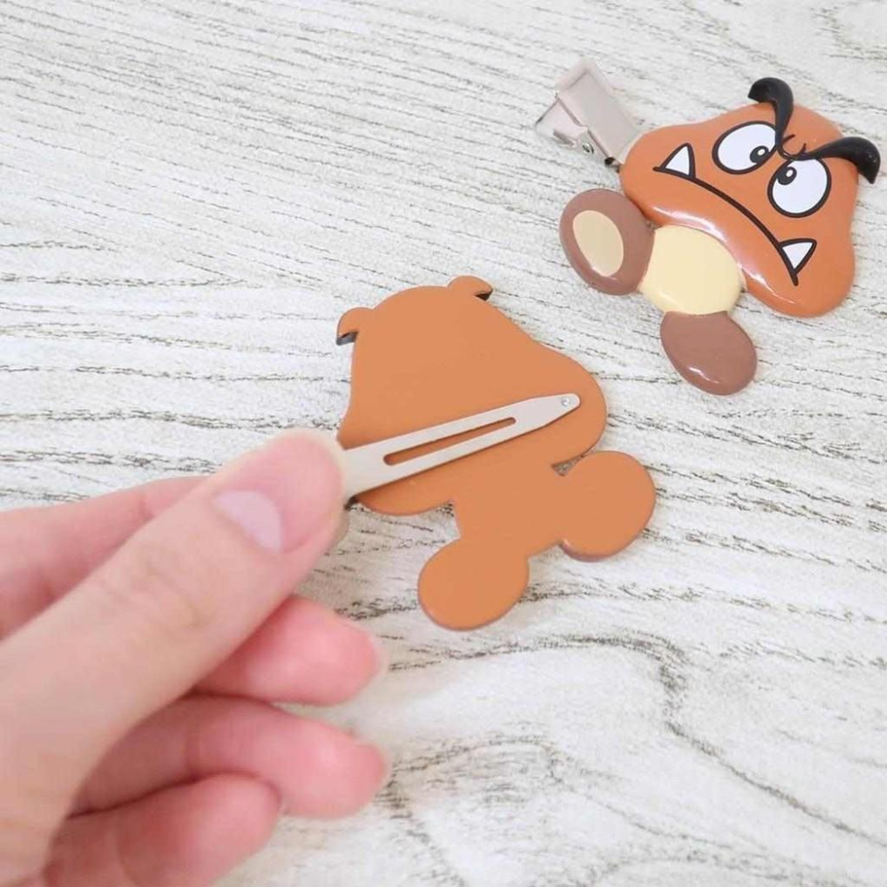 【168JAPAN】日本代購 馬力歐兄弟 造型 瀏海髮夾 兩入組 超級瑪莉歐 髮夾 髮飾 小鐵夾 造型髮夾-細節圖4