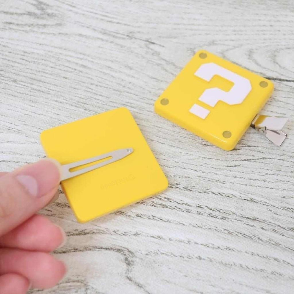 【168JAPAN】日本代購 馬力歐兄弟 造型 瀏海髮夾 兩入組 超級瑪莉歐 髮夾 髮飾 小鐵夾 造型髮夾-細節圖7