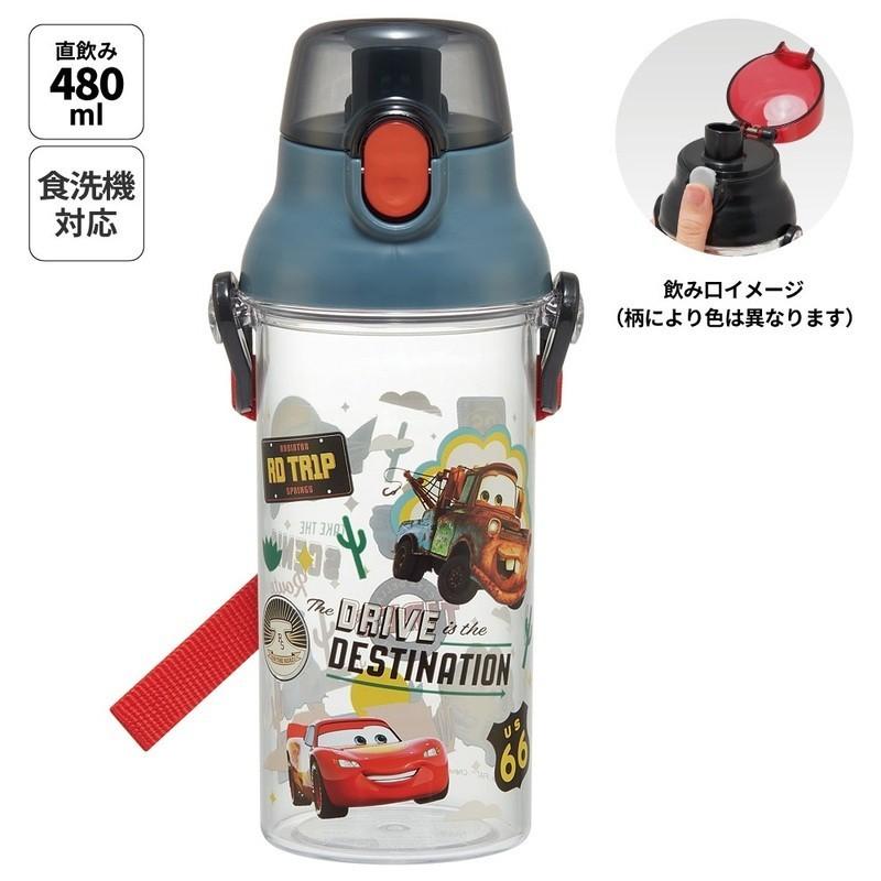 【168JAPAN】日本製 skater 透明直飲水壺 480ml PSB5TR 彈蓋 直飲式 可背掛 彈跳式直飲水壺-細節圖4