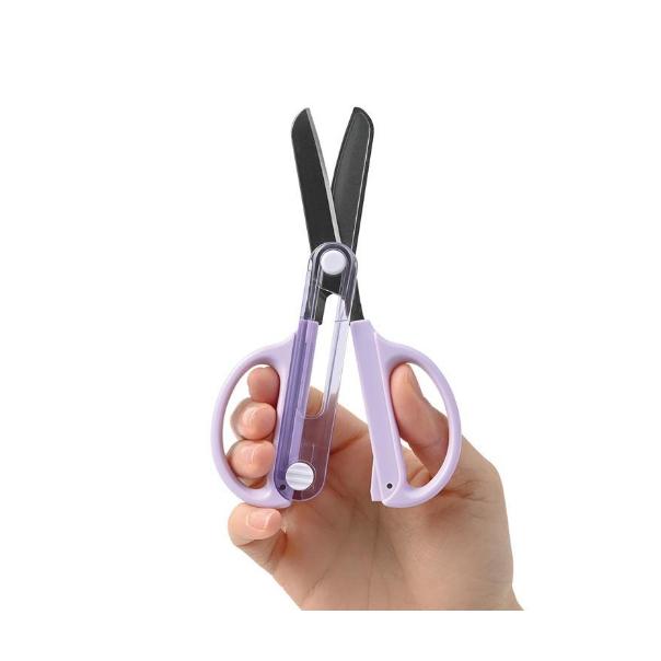 【168JAPAN】日本代購 Kutsuwa STAD 兒童安全剪刀 SS122 連帽剪刀 安全剪刀 兒童用 左手剪刀-細節圖8