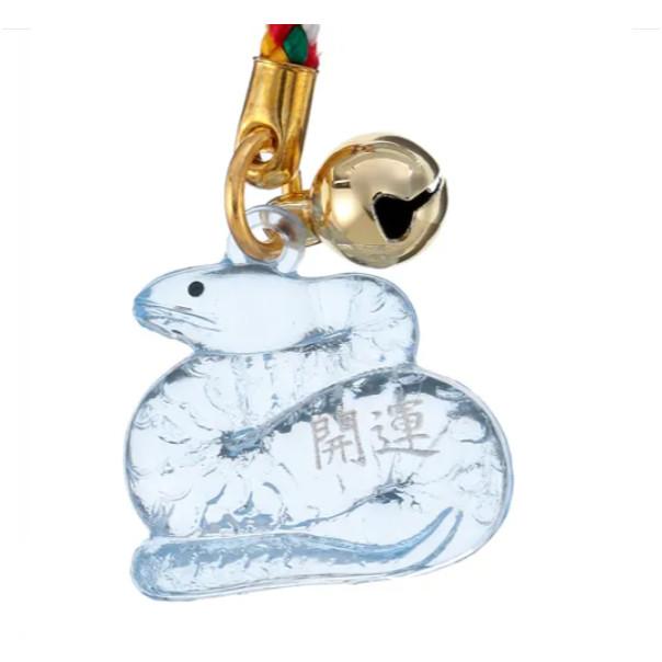 【168JAPAN】日本製 2025年 蛇年 乙巳年 蛇年吊飾 招財 開運  乳白 琉璃 御守 吊飾-細節圖5