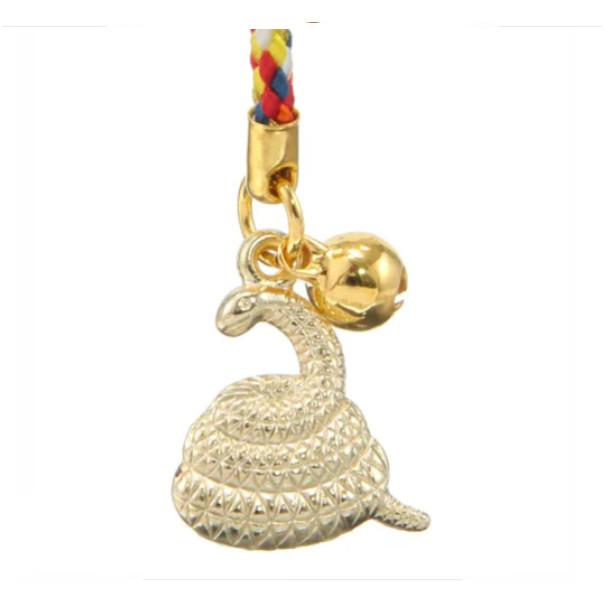 【168JAPAN】日本製 2025年 蛇年 乙巳年 蛇年吊飾 招財 開運  乳白 琉璃 御守 吊飾-細節圖6