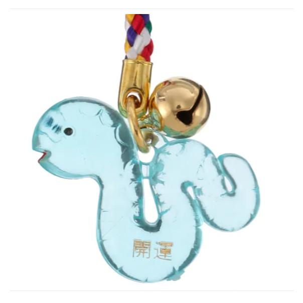 【168JAPAN】日本製 2025年 蛇年 乙巳年 蛇年吊飾 招財 開運  乳白 琉璃 御守 吊飾-細節圖9
