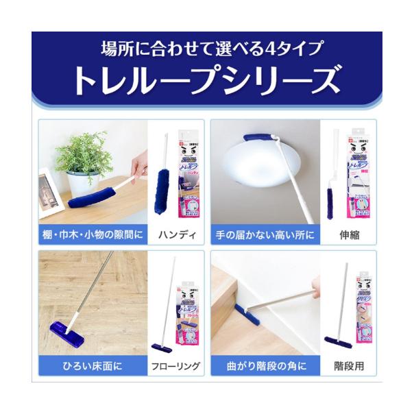 【168JAPAN】日本代購 LEC 樓梯用 高密度除塵拖 附除塵盒 長柄 除塵刷 清潔刷 集塵盒 樓梯除塵拖-細節圖7